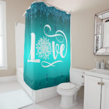 ティール（緑がかった色）グリッターラブサンフラワー