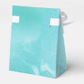 ティール（緑がかった色）グリッターレインオンラグジュアリーメタルマーブル フェイバーボックス (裏面サイド)