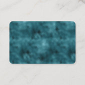 ティール(緑がかった色)グリッツグリッターグラム 名刺 (裏面)