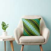 ティール(緑がかった色)グリーンとライム 鮮やか クッション (椅子)