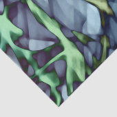 ティール（緑がかった色）グリーンイエローオレンジ金ゴールドレッド抽象芸術アートキ 薄葉紙 (詳細)