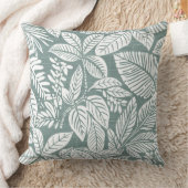 ティール（緑がかった色）グリーントロピカル装飾用クッション クッション (ブランケット)