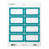 ティール（緑がかった色）グリーンドラゴンフライダンス自然恋人 ラベル (フルシート)