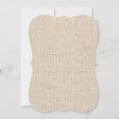 ティール（緑がかった色）グリーンバ素朴ラップブライダルシャワー 招待状 (裏面)