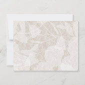 ティール（緑がかった色）グリーンピーチバラ結婚ズテーブル番号カード ノートカード (裏面)