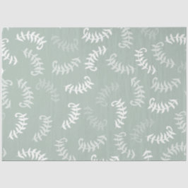 ティール（緑がかった色）グリーンボタニカル葉 薄葉紙