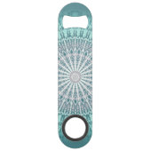 ティール(緑がかった色)グリーンマンダラ スピード栓抜き (裏面)