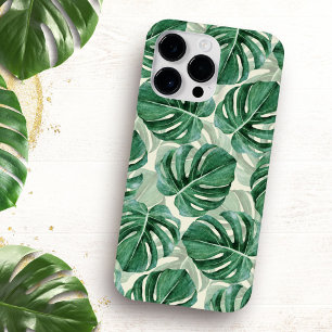 ティール（緑がかった色）グリーンモンステ葉ラ Case-Mate iPhone 14 PRO MAXケース