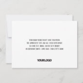 ティール(緑がかった色)&グリーン小妖精や小人シェナニガンスタッフクリスマスパーティー 招待状 (裏面)