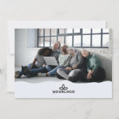 ティール（緑がかった色）&グリーン小妖精や小人シェナニガンズカンパニークリスマス シーズンカード (裏面)