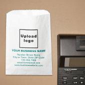 ティール（緑がかった色）グリーン文字ビジネスブランド紙バッグ フェイバーバッグ