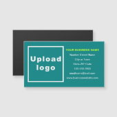 ティール(緑がかった色)グリーン磁気カードのビジネスブランド (正面/裏面)