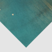 ティール（緑がかった色）グリーン金ゴールド輝点 薄葉紙 (詳細)