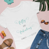 ティール(緑がかった色)グレイ50と素晴らしい誕生日 Tシャツ