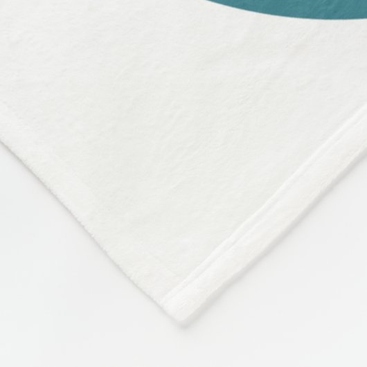 ティール(緑がかった色)グレーバレーボールガールズスポーツルームの装飾 フリースブランケット (角)