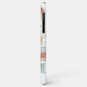 ティール(緑がかった色)グレーブルーベージュラストレッド抽象芸術アートパターン Case-Mate iPhoneケース (裏面/左)