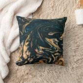 ティール(緑がかった色)グレー白黒グリーン装飾用クッション クッション (ブランケット)