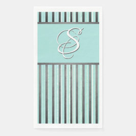 ティール（緑がかった色）、グレー、および白ストライプ色