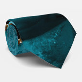 ティール(緑がかった色)ゲートタイ結婚ル模様 ネクタイ (ロール)