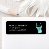 ティール（緑がかった色）コルセット ラベル (インサイチュ)