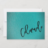 ティール(緑がかった色)コロラドパスポートサンキューカード サンキューカード (裏面)