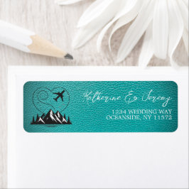 ティール（緑がかった色）コロラドパスポート ラベル