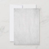 ティール（緑がかった色）コンチシェルウェディングRSVPカード 出欠カード (裏面)