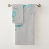 ティール（緑がかった色）コンチシェルバスタオルセット バスタオルセット (インサイチュ)