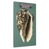 ティール（緑がかった色）コンチシェル クリップボード (右)