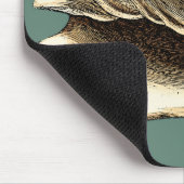 ティール(緑がかった色)コンチシェル マウスパッド (コーナー)