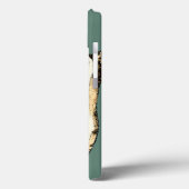 ティール(緑がかった色)コンチシェル Case-Mate iPhoneケース (裏面 / 左)