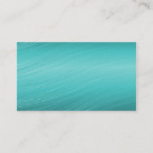 ティール（緑がかった色）コーラルビジネスカード 名刺 (裏面)