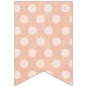 ティール（緑がかった色）&コーラル祝バースデーパーティフラッグバナー バンティングフラッグ (第2の旗)