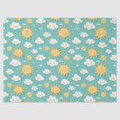 ティール（緑がかった色）サニーデイ 薄葉紙 (正面)