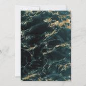 ティール(緑がかった色)サファイアウォーター色Geode BarefootBride™ (裏面)