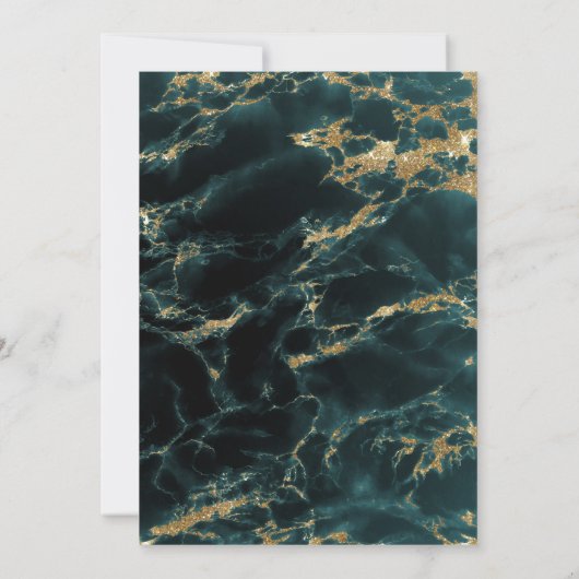 ティール（緑がかった色）サファイアウォーター色Geode BarefootBride™ (裏面)