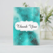 ティール(緑がかった色) サンキューカード (スタンド正面)
