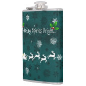 ティール(緑がかった色)サンタズスレイアンドトナディアフラスコ フラスク (左)