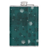 ティール(緑がかった色)サンタズスレイアンドトナディアフラスコ フラスク (裏面)