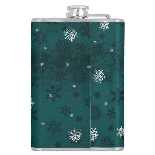 ティール（緑がかった色）サンタズスレイアンドトナディアフラスコ フラスク (裏面)