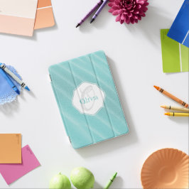 ティール（緑がかった色）サンドリプルパーソナライズされたiPad Miniカバー iPad Miniカバー