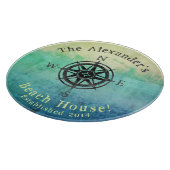 ティール(緑がかった色)シグラデーションアモノグ航海のラム カッティングボード (角)