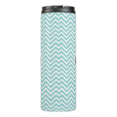 ティール(緑がかった色)シボパーソナライズされたロン熱タンブラー タンブラー (裏面)