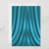 ティール（緑がかった色）シルバーダイヤモンドティアラ写真キンセアニェラ 招待状 (裏面)