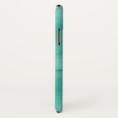 ティール(緑がかった色)シンプルグリーンパステル大理石モノグラモダンム Case-Mate iPhoneケース (裏面/右)