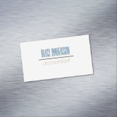 ティール(緑がかった色)シンプル計モダン理士業務 マグネット名刺 (インサイチュ)