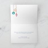 ティール(緑がかった色)シーズ&グリーティングシーセルオーナメント写真 シーズンカード (内部)