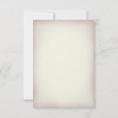 ティール（緑がかった色）シータートルウェディングRSVP 出欠カード (裏面)