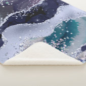 *～*ティール（緑がかった色）シー海アゲートパールホログリッターAP8  シェルパブランケット (3/4)