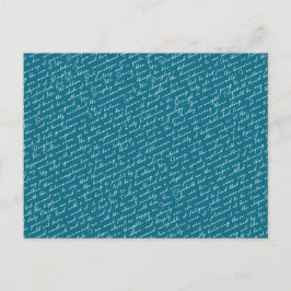 ティール（緑がかった色）ジェーンオースティンプライドインジェルネザーフィールドボール ポストカード